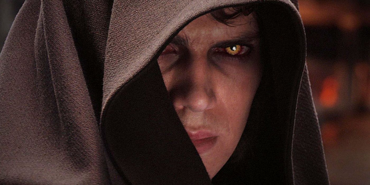 Anakin Yellow Eyes in Revenge of the Sith