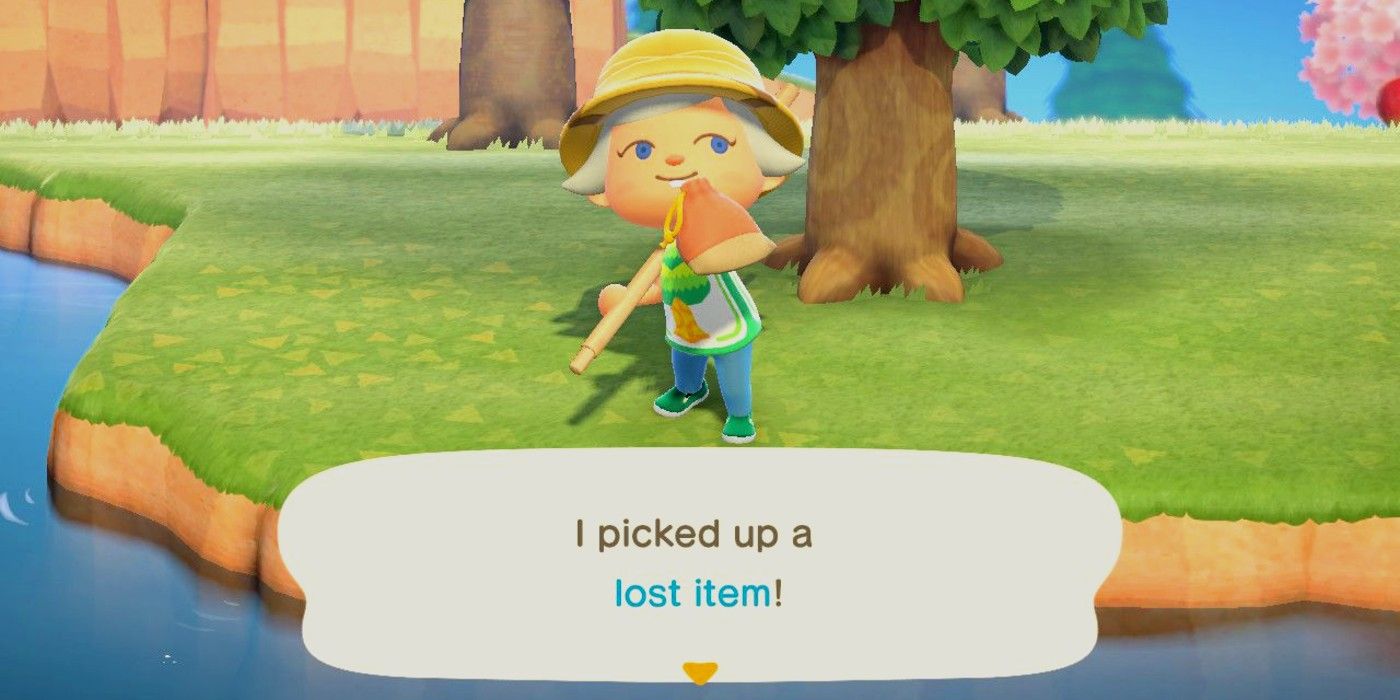 A player finds a lost item in Animal Crossing: New Horizons