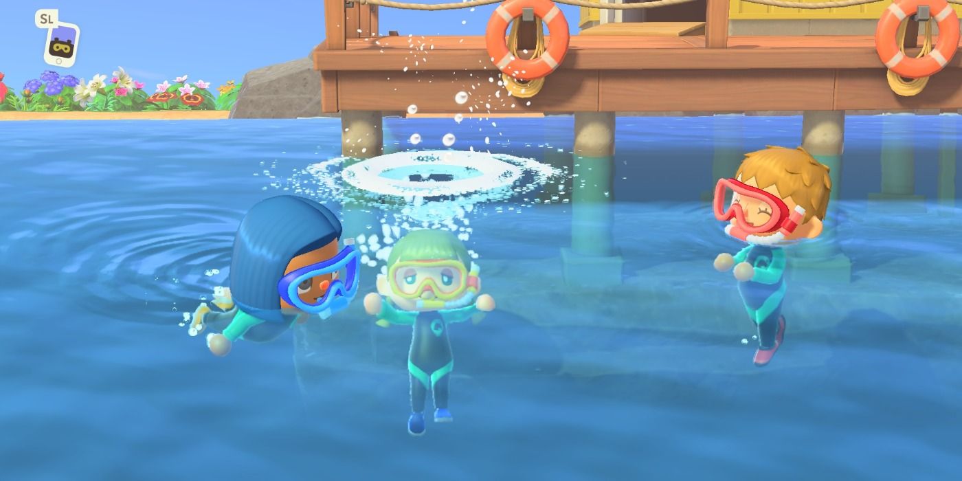 Animal Crossing Swimming Feature