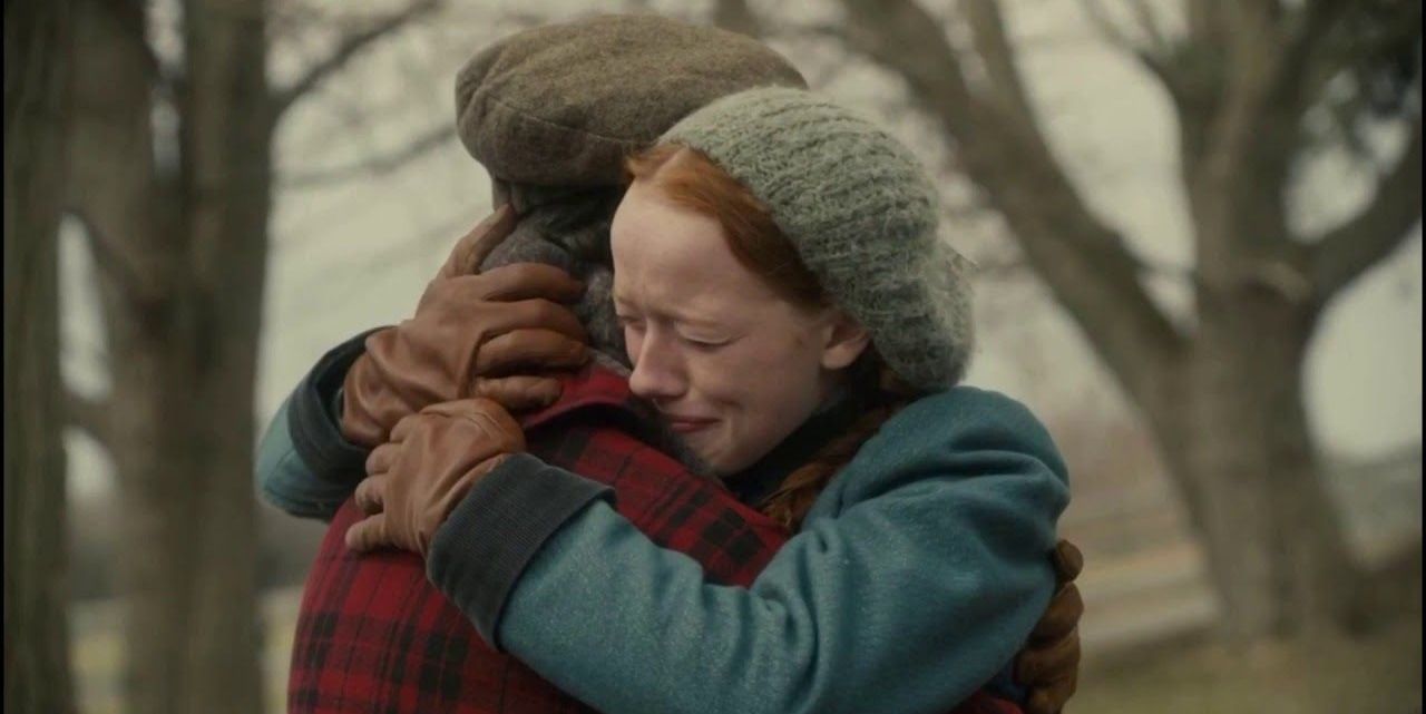 Anne hugs Gilbert in Anne With An E