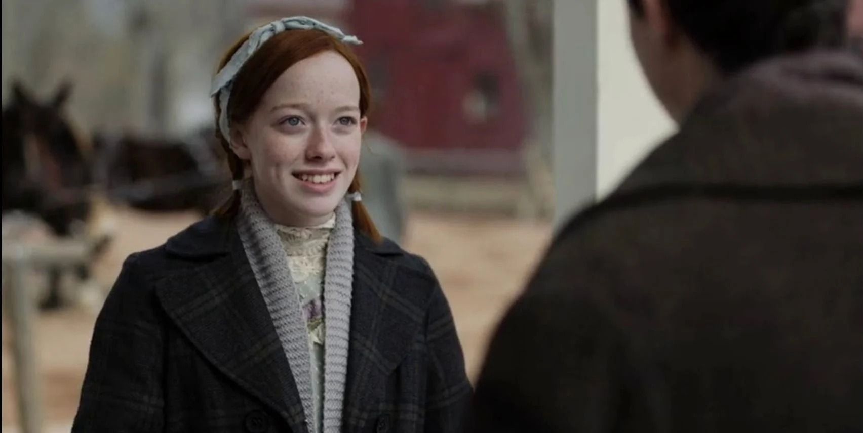 Anne smiling at Gilbert in Anne with an E