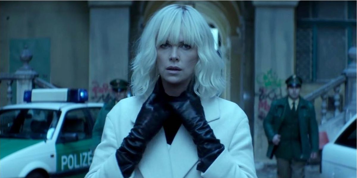 Lorraine Broughton about to fight in Atomic Blonde