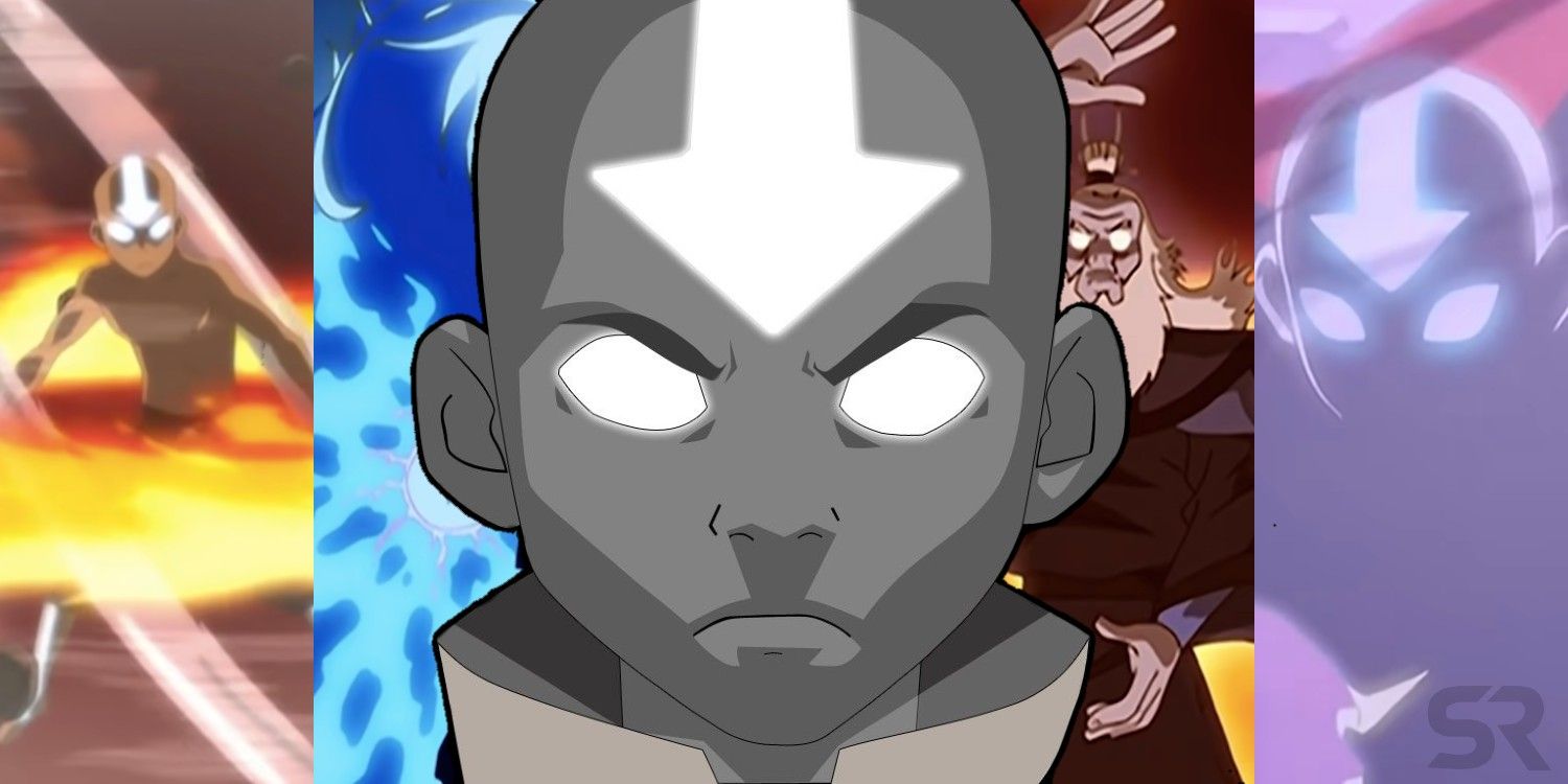 Aang Sees Past Avatars