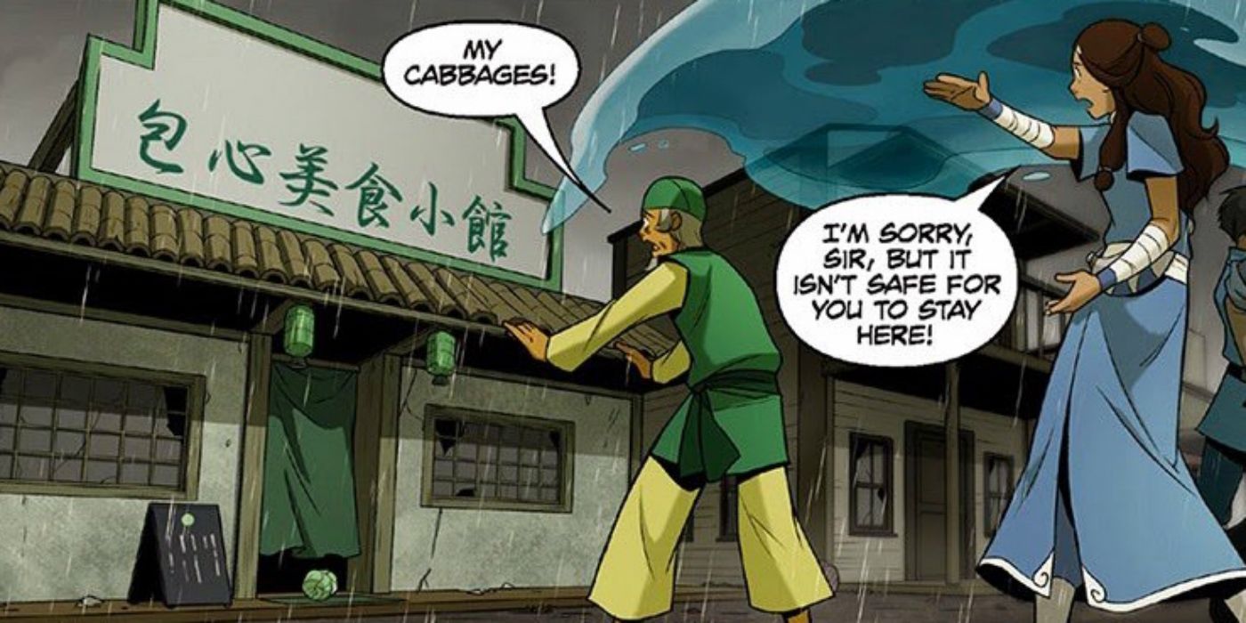 Avatar The Last Airbender Comics Cabbage Man