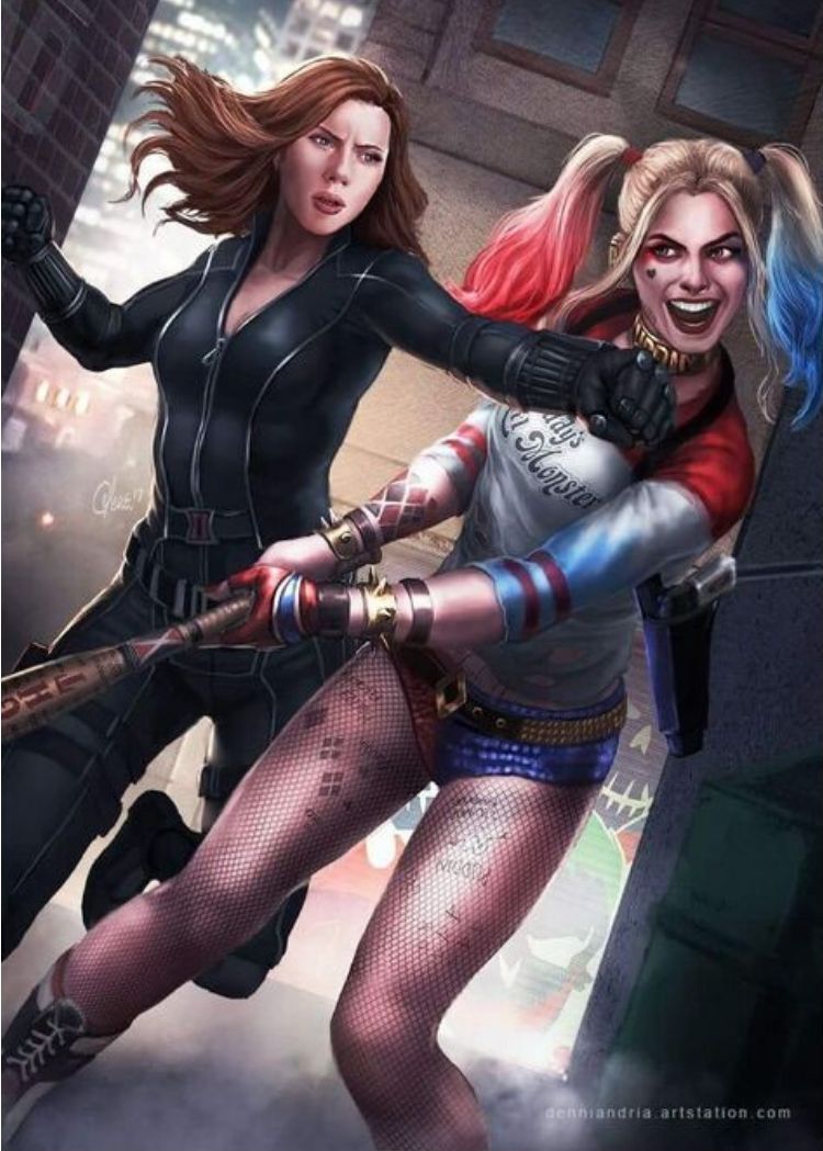 Black Widow Vs Harley Quinn