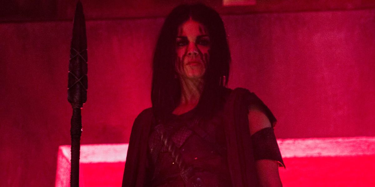 Octavia presides over the fighting pit as Blodreina in The 100