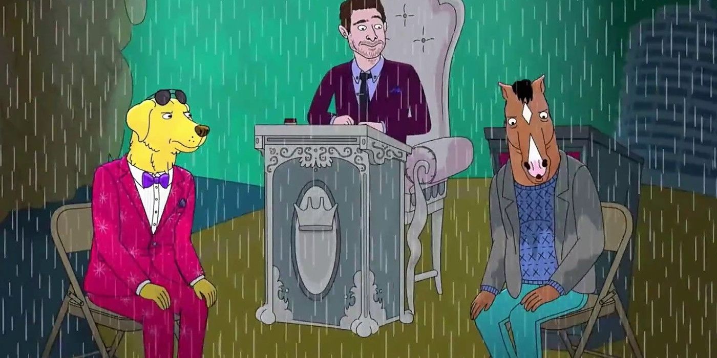 BoJack Horseman and Mr Peanutbutter get real on the gameshow