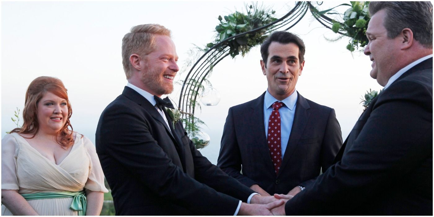 Cam and Mitchell wedding in Modern Family