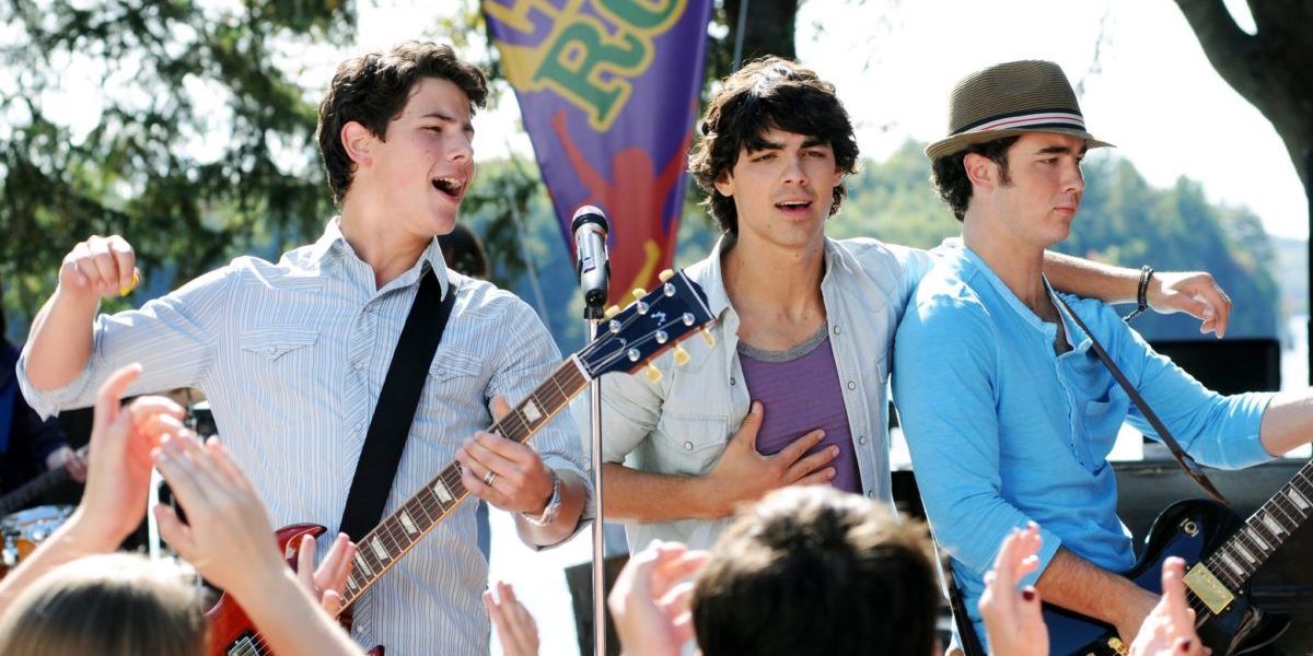 The Jonas Brothers perform as Connect 3 in Camp Rock 2