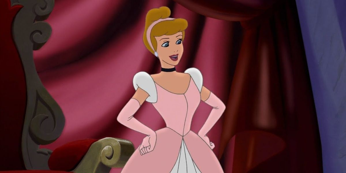 Cinderella with her hands on her hips