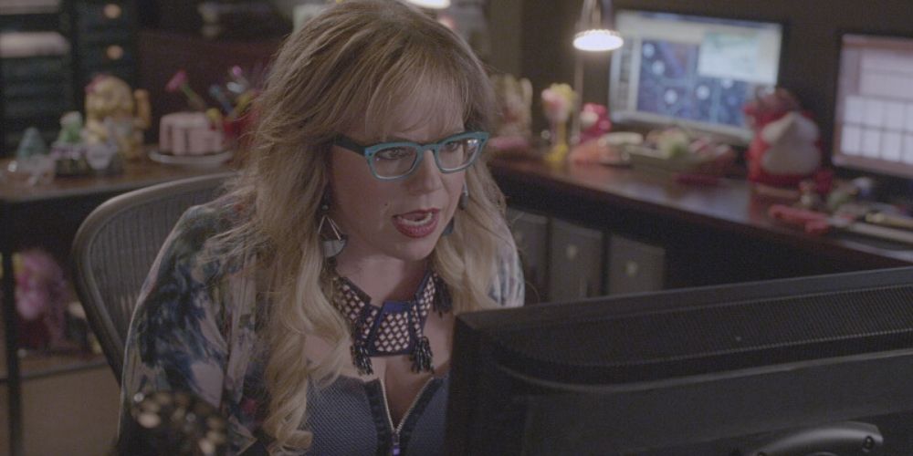 Penelope Garcia on her computer in Criminal Minds