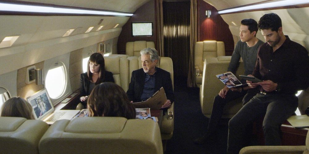 Criminal Minds Team on the jet jet and high tech resources