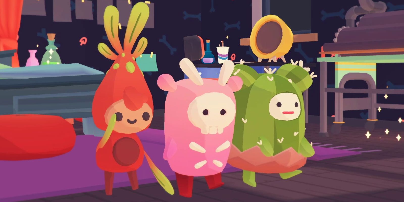 Ooblets about to dance