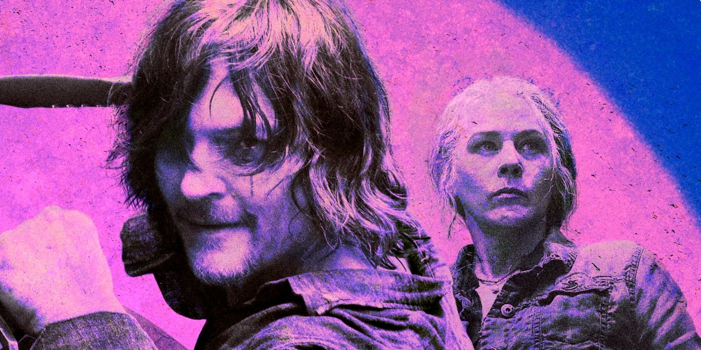 Daryl and Carol from The Walking Dead season 10 key art