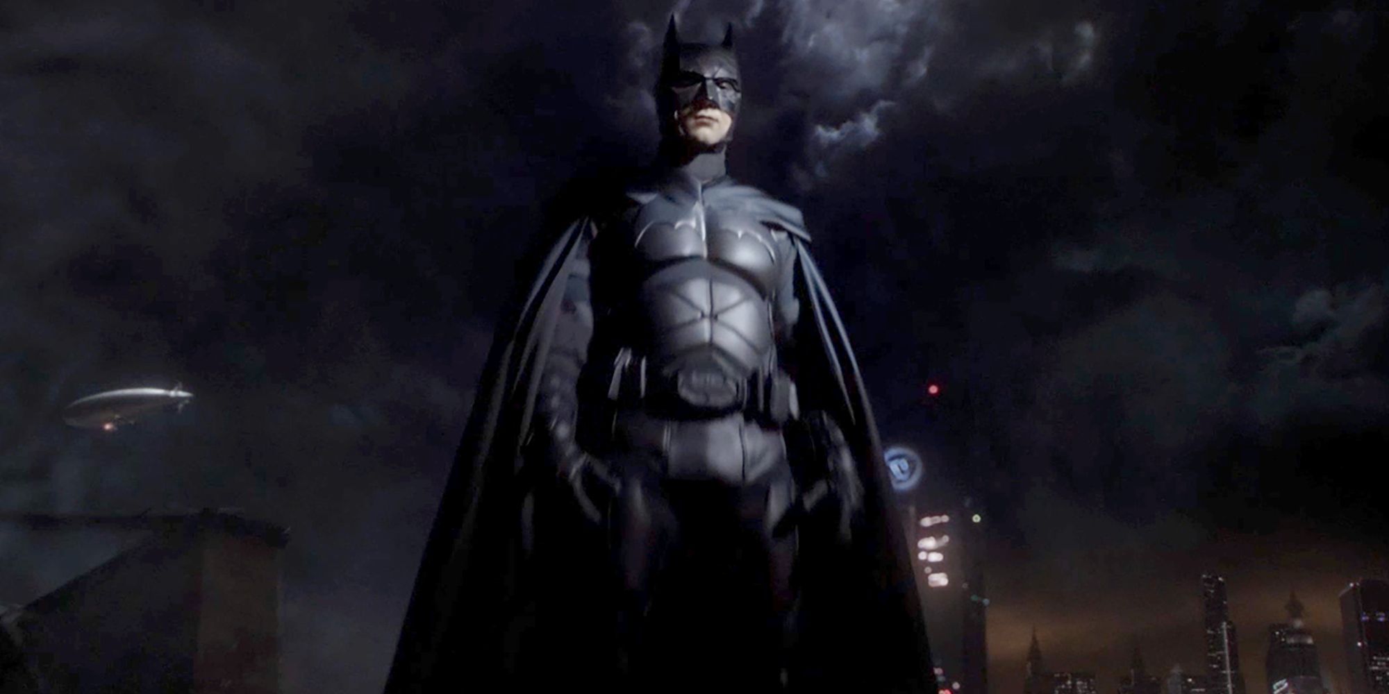 David Mazouz as Batman standing over Gotham City in the Gotham series finale