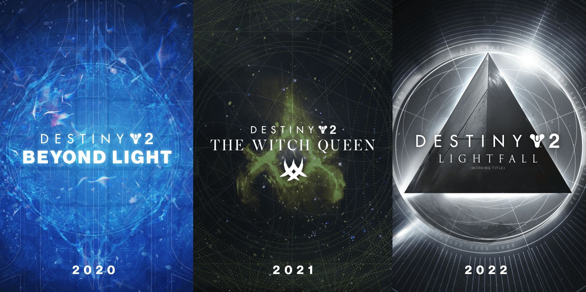 Destiny 2 Roadmap Expansion Release Calendar Beyond Light Witch Queen Lightfall