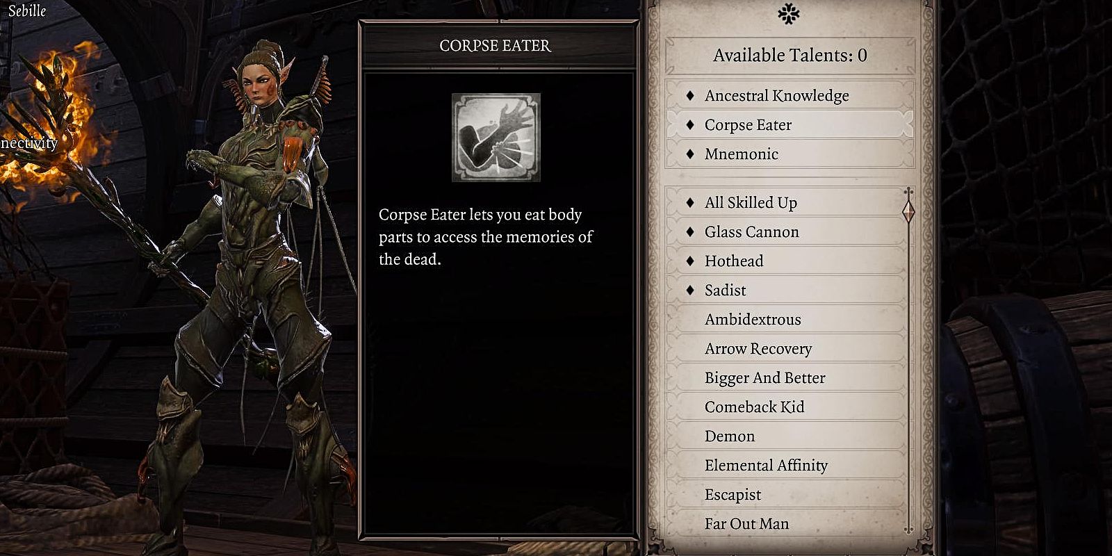 Divinity Original Sin 2 How to Get Corpse Eater Talent (& What it Does)