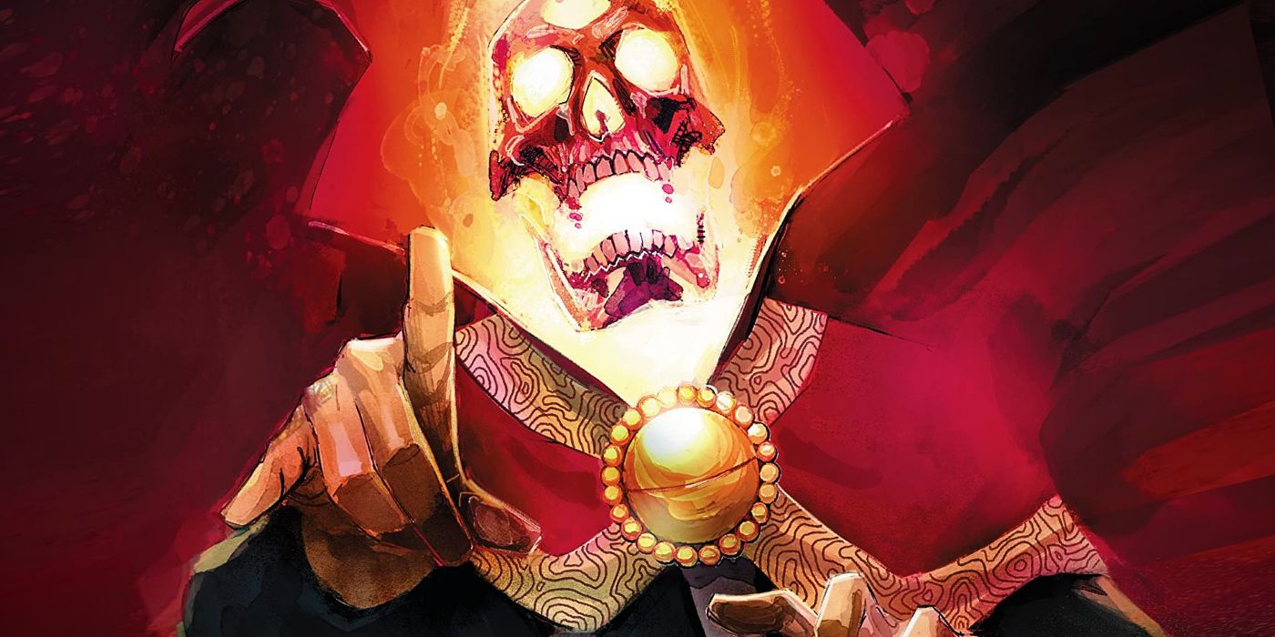 Doctor Strange as Ghost Rider Fire Skull