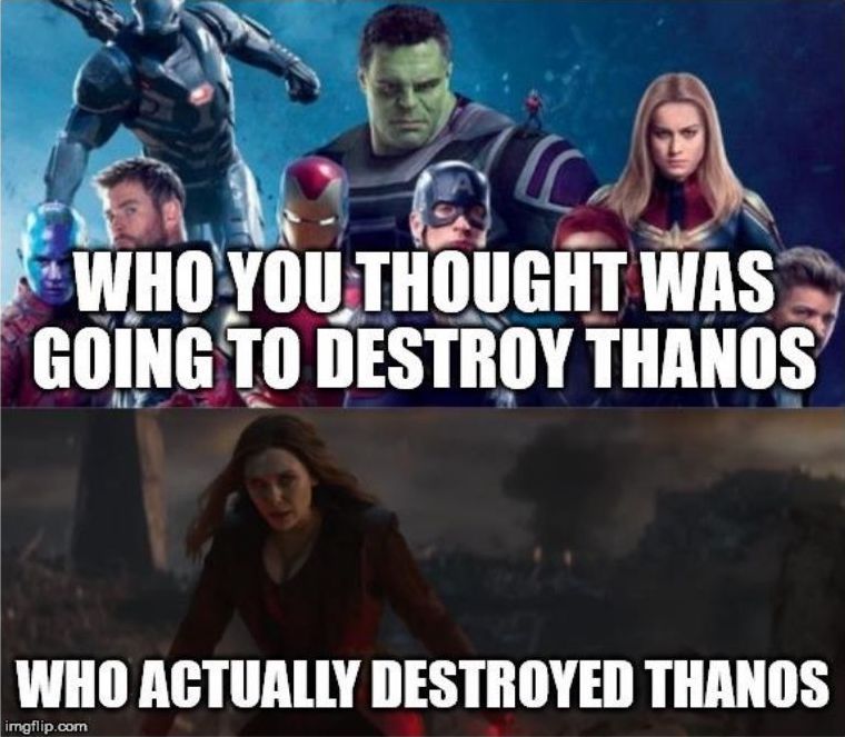 MCU: 10 Scarlet Witch Vs. Thanos Memes That We Love