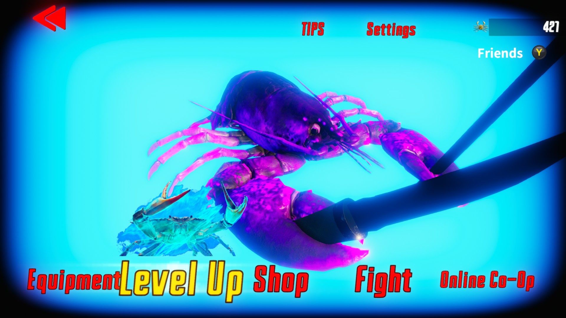 Fight Crab Lobster UI Menus