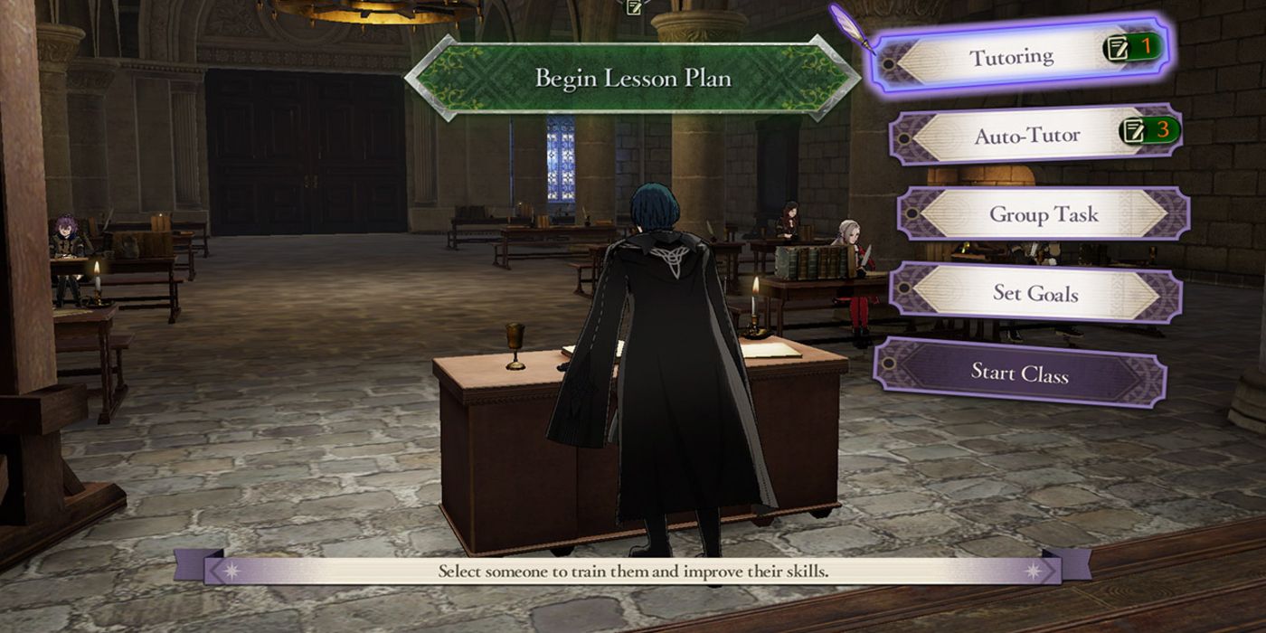 Professor Byleth helps instruct students in their respective disciplines