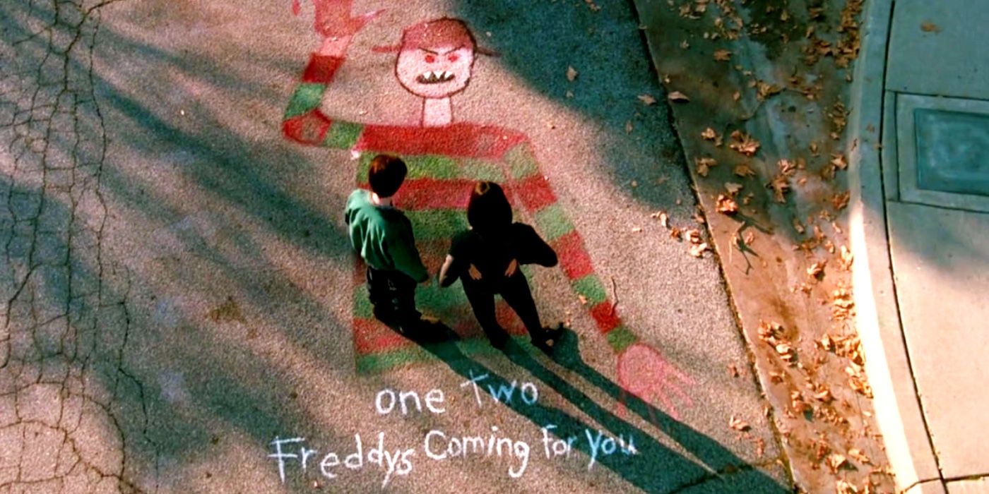 Freddy's Dead Movie Sidewalk Chalk Drawing