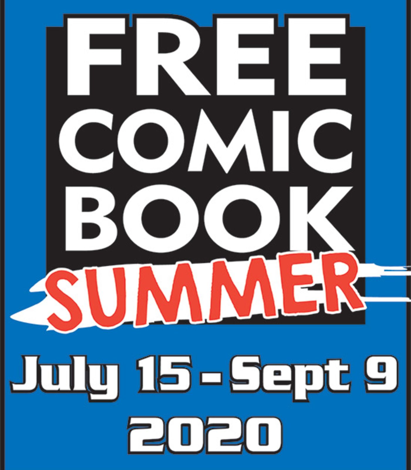 Free Comic Book Summer logo vertical.