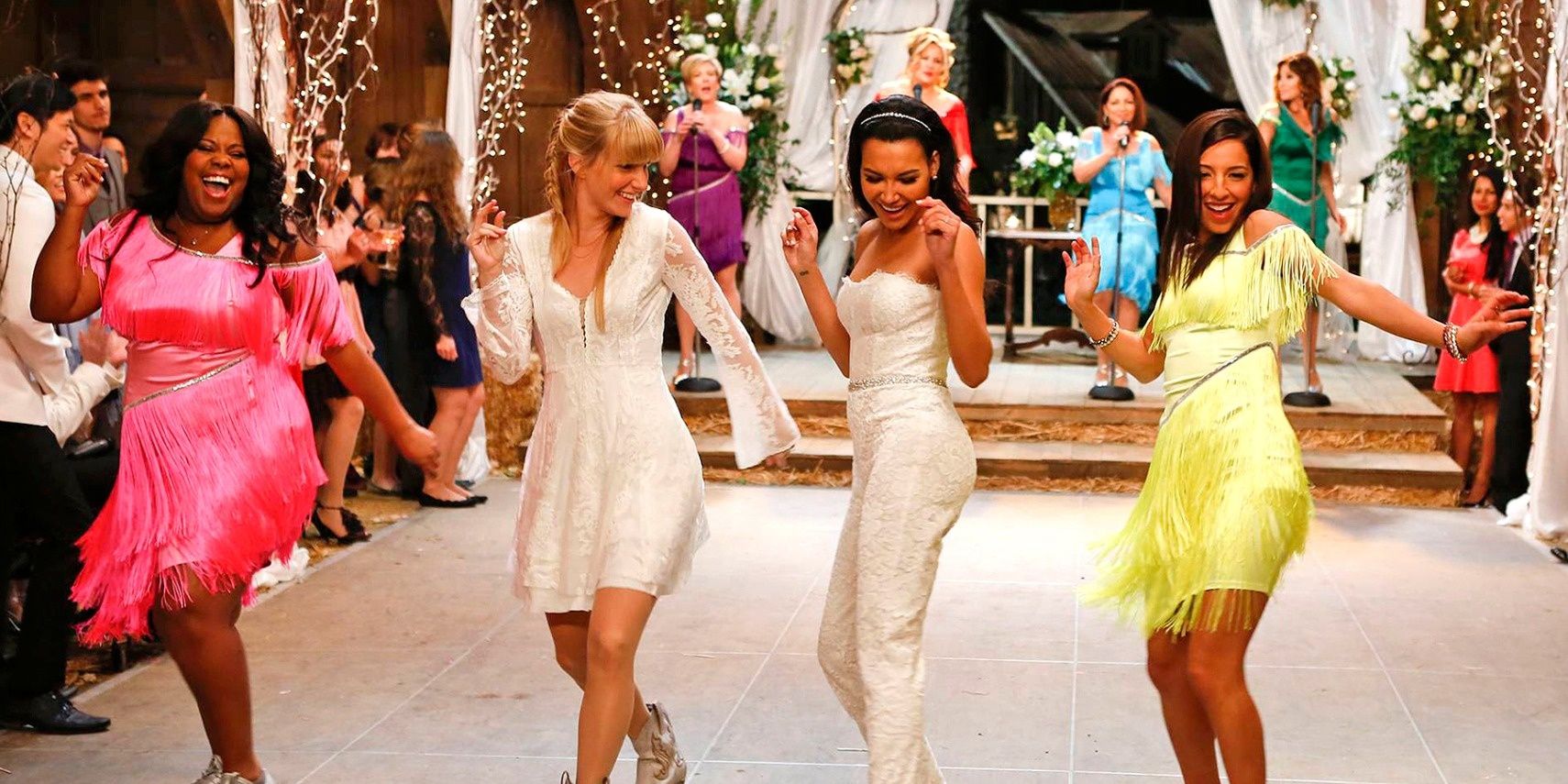 Brittany and Santana's wedding in Glee