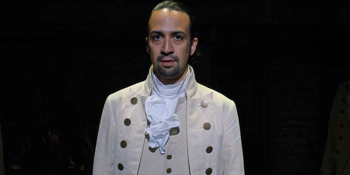 Lin Manuel Miranda as Alexander Hamilton singing 