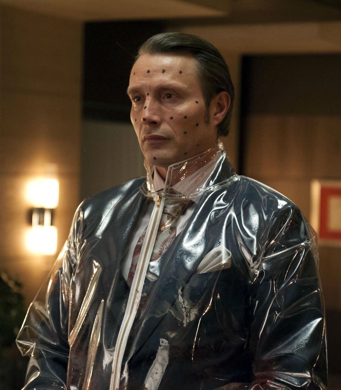 Hannibal - Mads Mikkelsen in Plastic Murder Suit Vertical