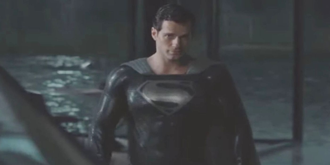 Henry Cavill as Superman Black Suit Justice League Snyder Cut
