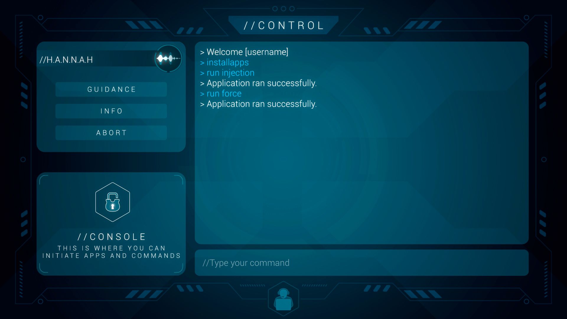 Hex Console view