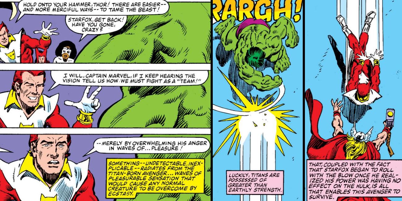 Hulk Almost Kills Starfox Comic