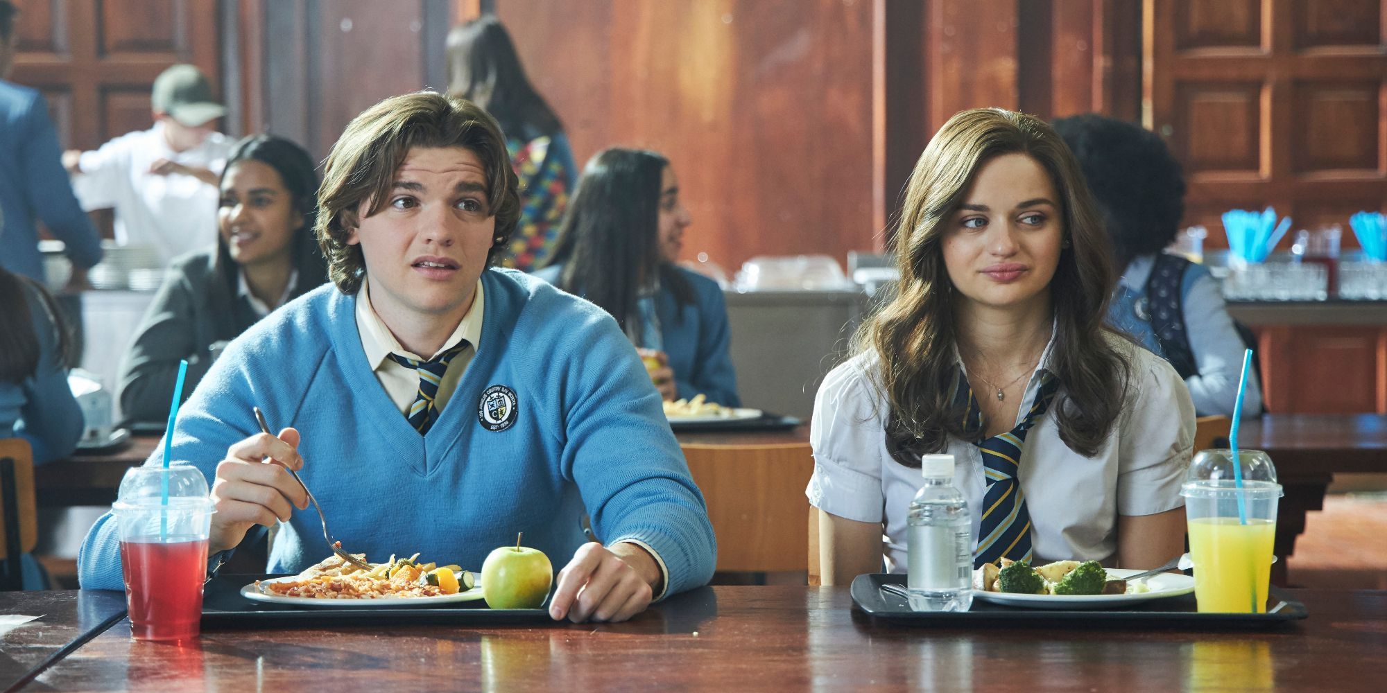 Joel Courtney and Joey King in The Kissing Booth 2