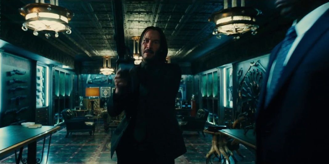 John Wick preparing for the final shoot-out
