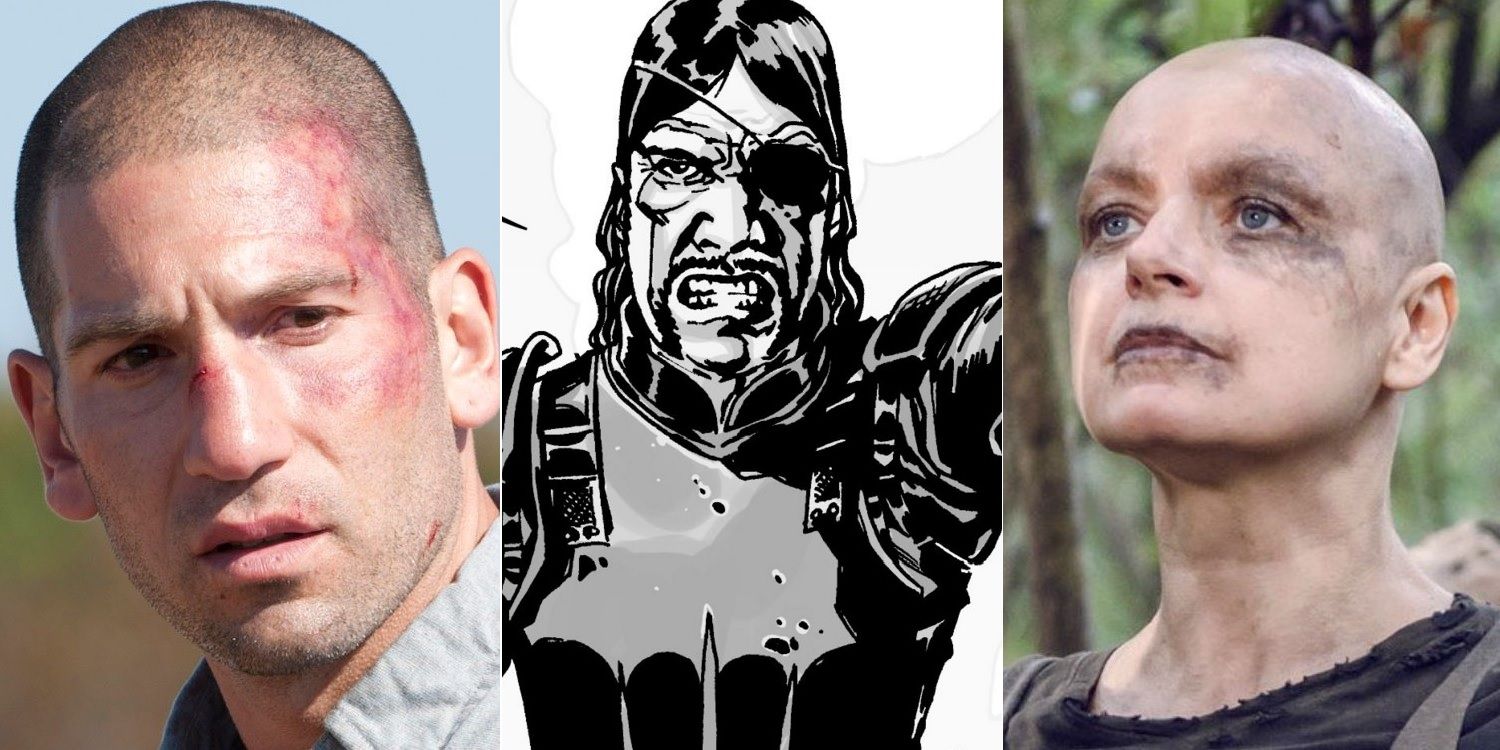 Jon Bernthal as Shane, The Governor and Samantha Morton as Alpha in Walking Dead