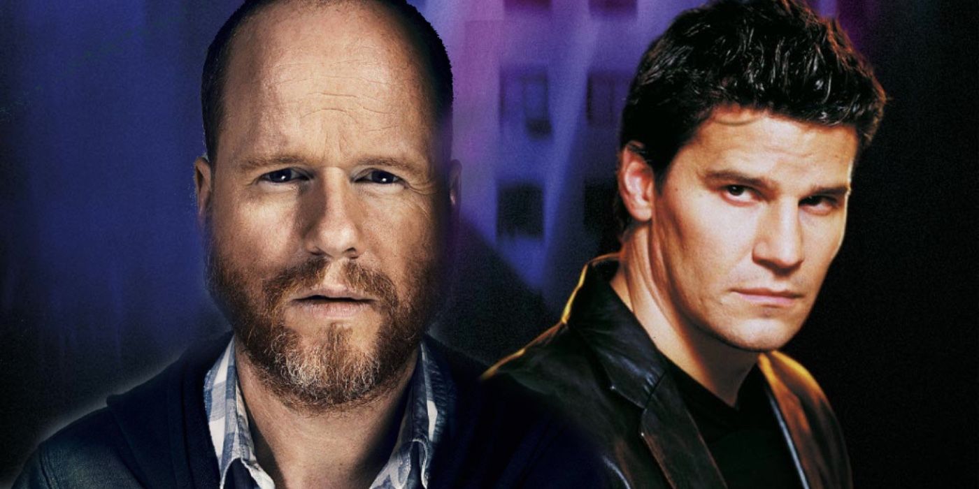 Joss Whedon and David Boreanaz As Angel