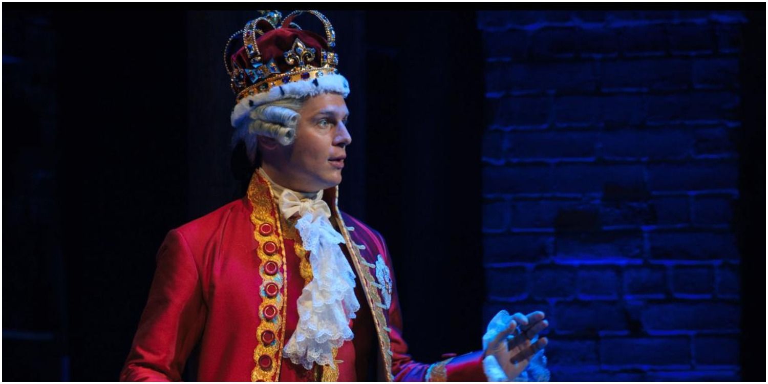 King George III sings in Hamilton