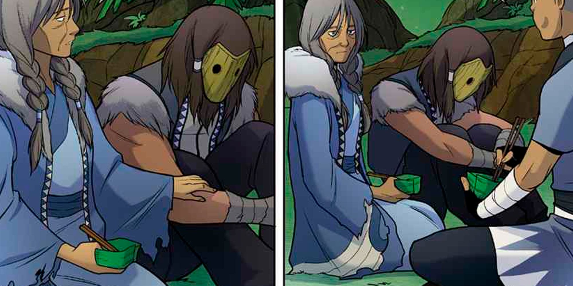 Koh Stole the Face of Rafa in the Avatar The Last Airbender sequel comic The Search