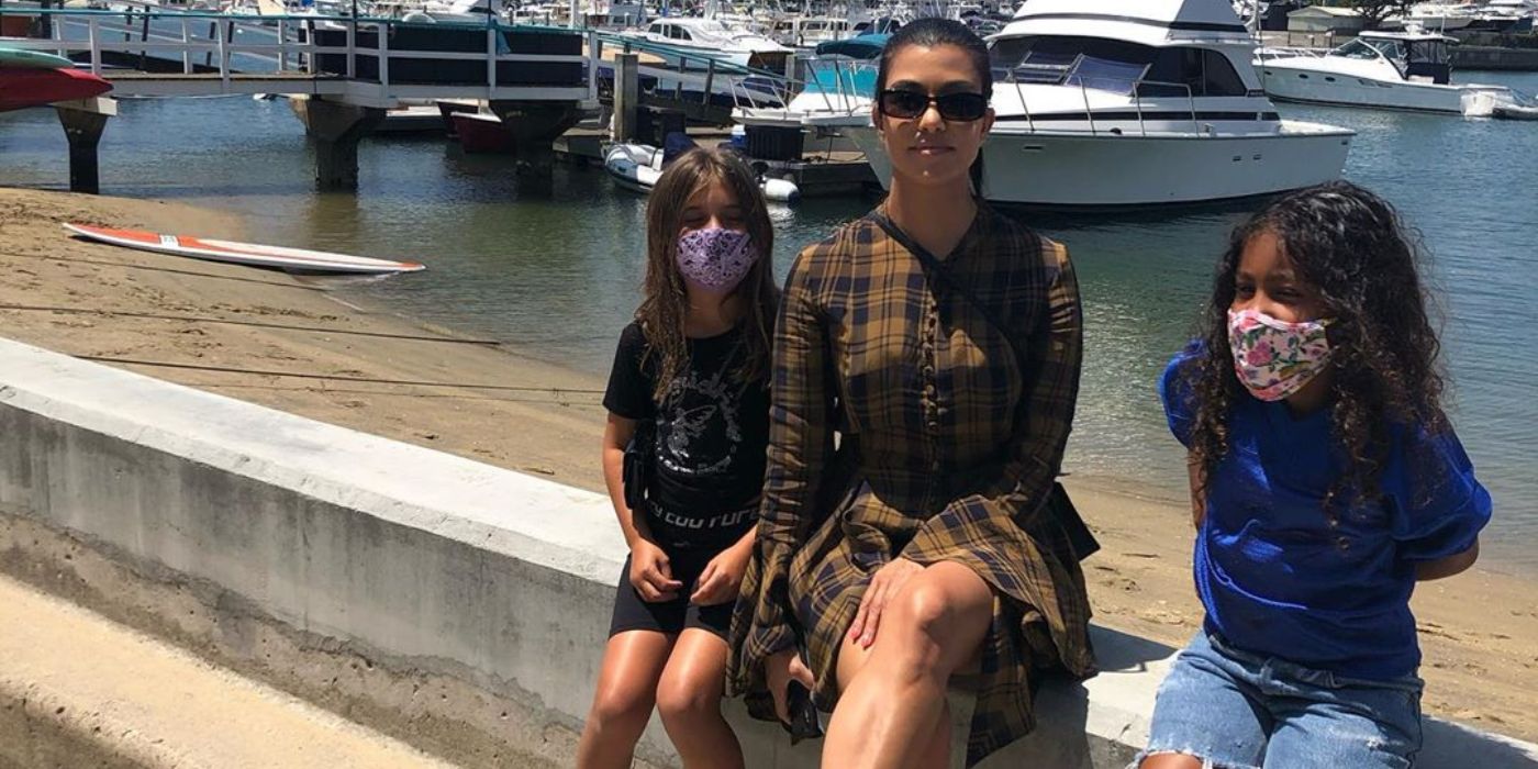 Kourtney Kardashian Takes North & Saint West to Balboa Island Amid Kim