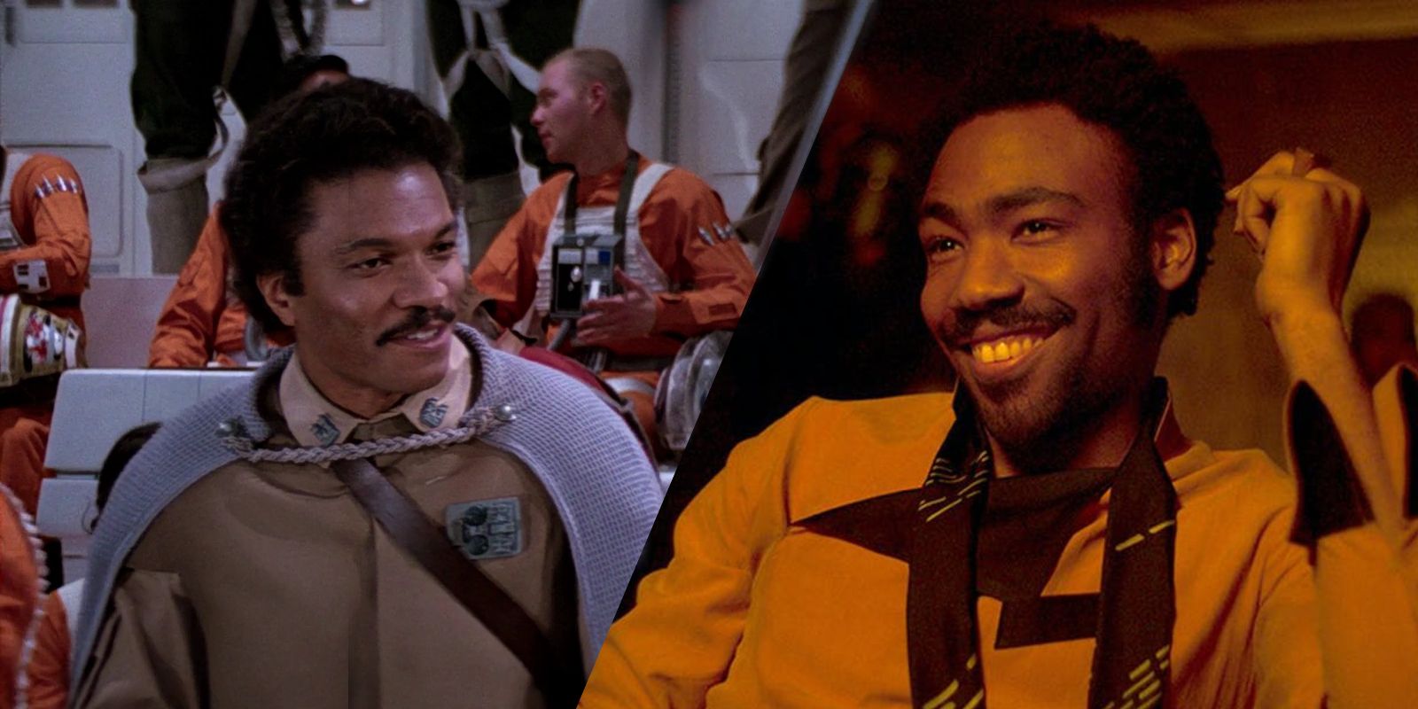 Lando Calrissian as played by both Billy Dee Williams and Donald Glover