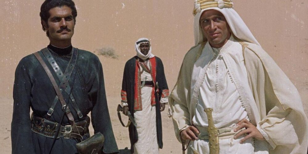 T.E. Lawrence looks frustrated in Lawrence of Arabia