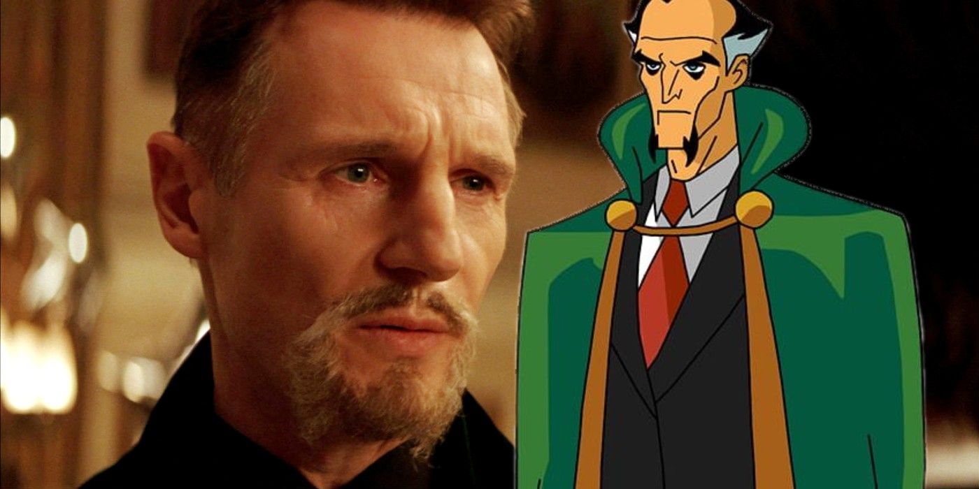 Liam Neeson as Ra's al Ghul in Batman Begins