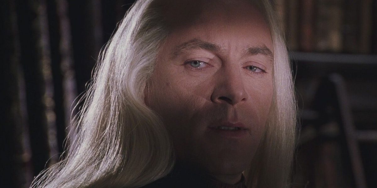 Lucius Malfoy looking sinister in Harry Potter
