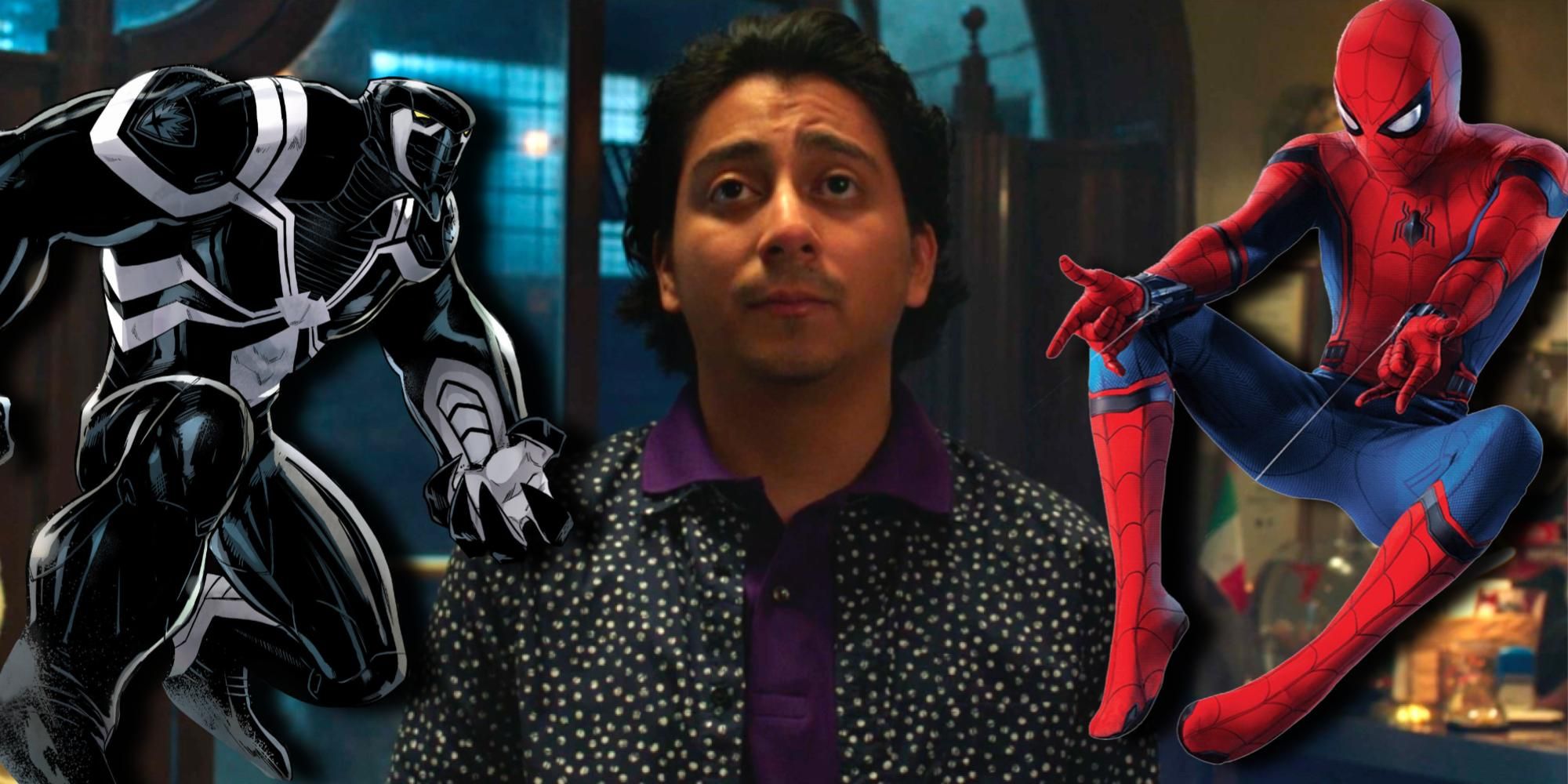 MCU Flash Thompson with Venom and Spider Man