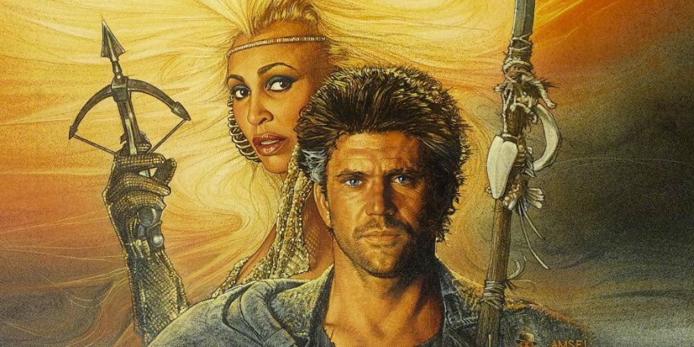 Poster for Mad Max Beyond Thunderdome showing Mel Gibson and Tina Turner