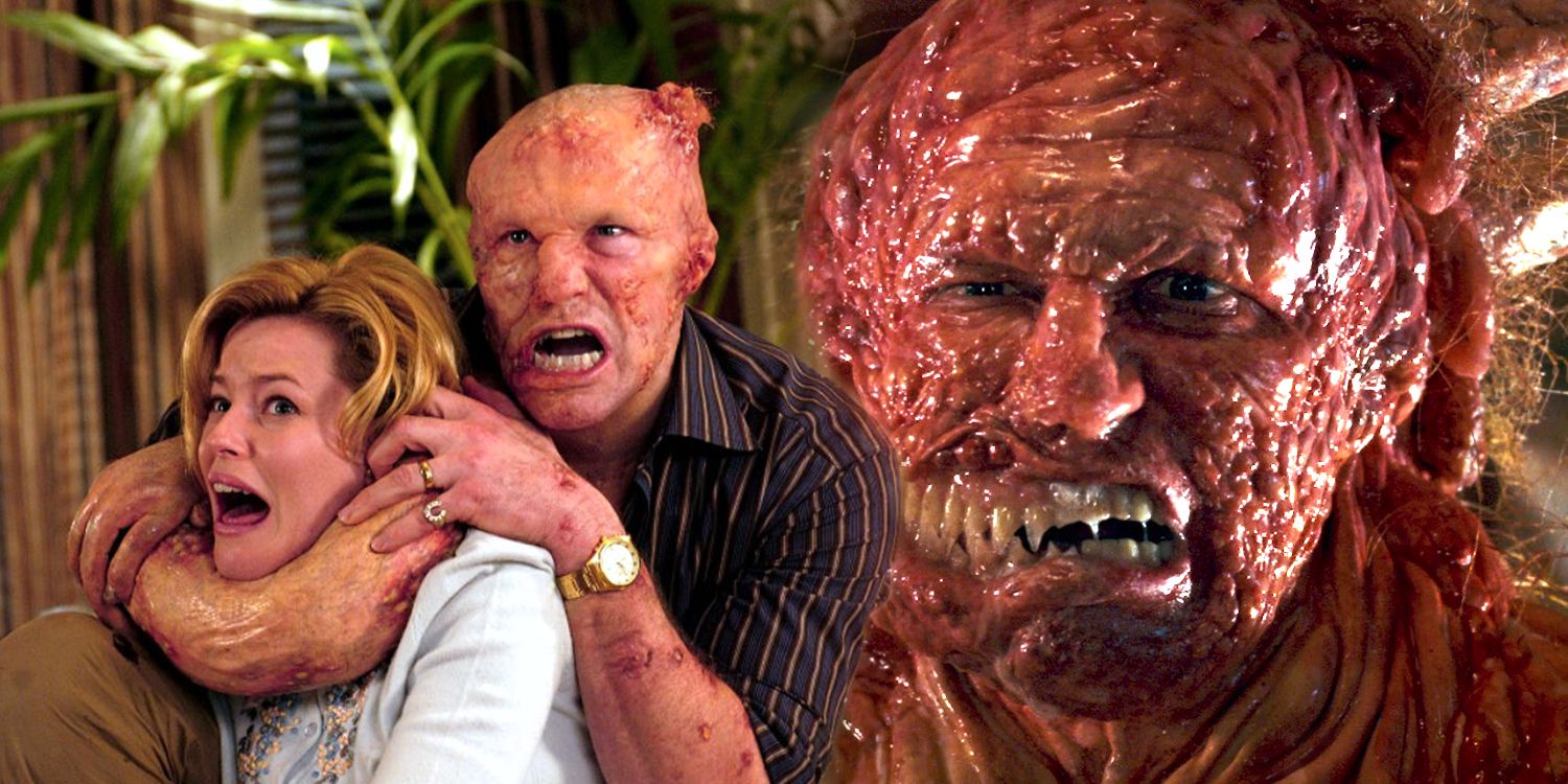 Michael Rooker and Elizabeth Banks in James Gunn's Slither