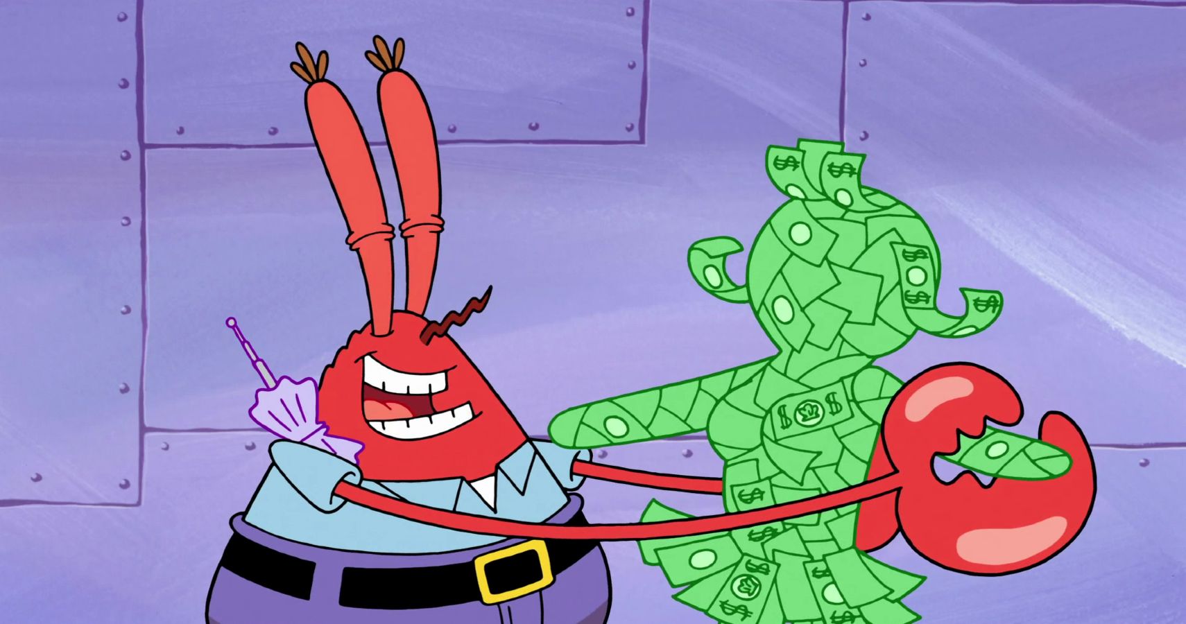 spongebob squarepants mr krabs money