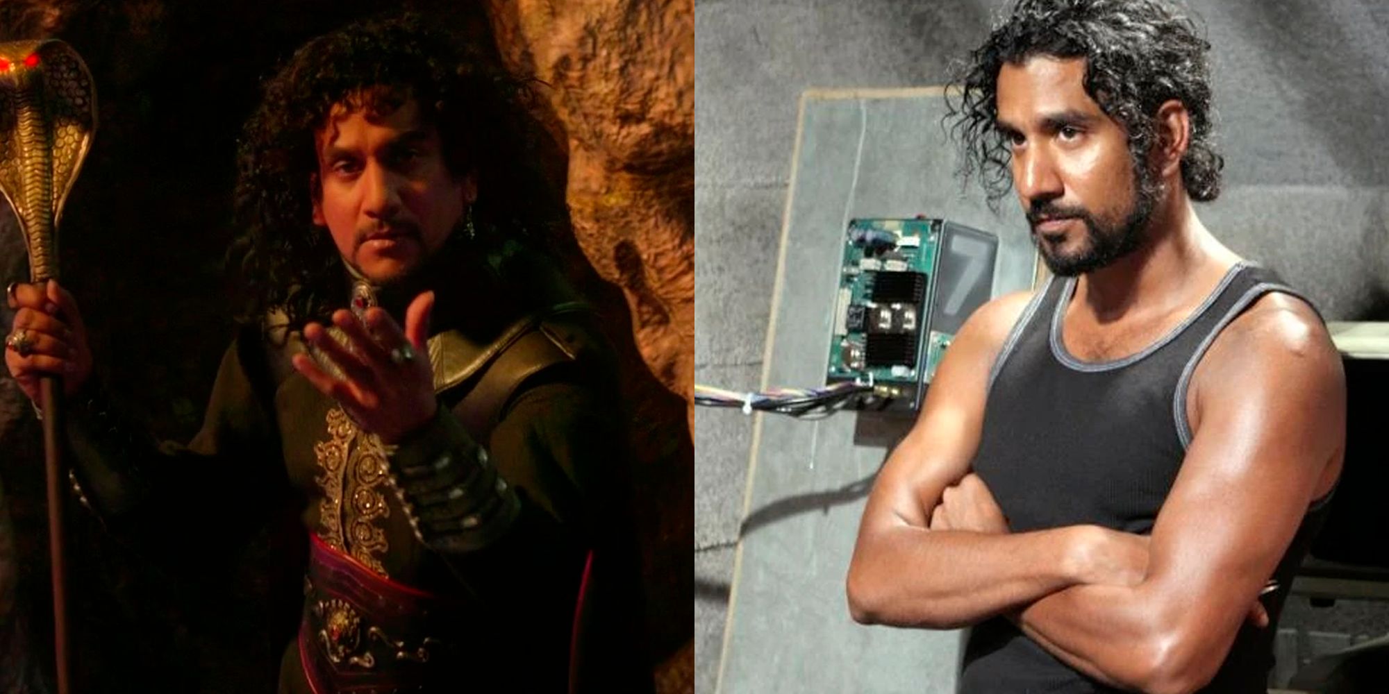 Naveen Andrews plays Sayid and Jafar in Lost and Once Upon a Time in Wonderland