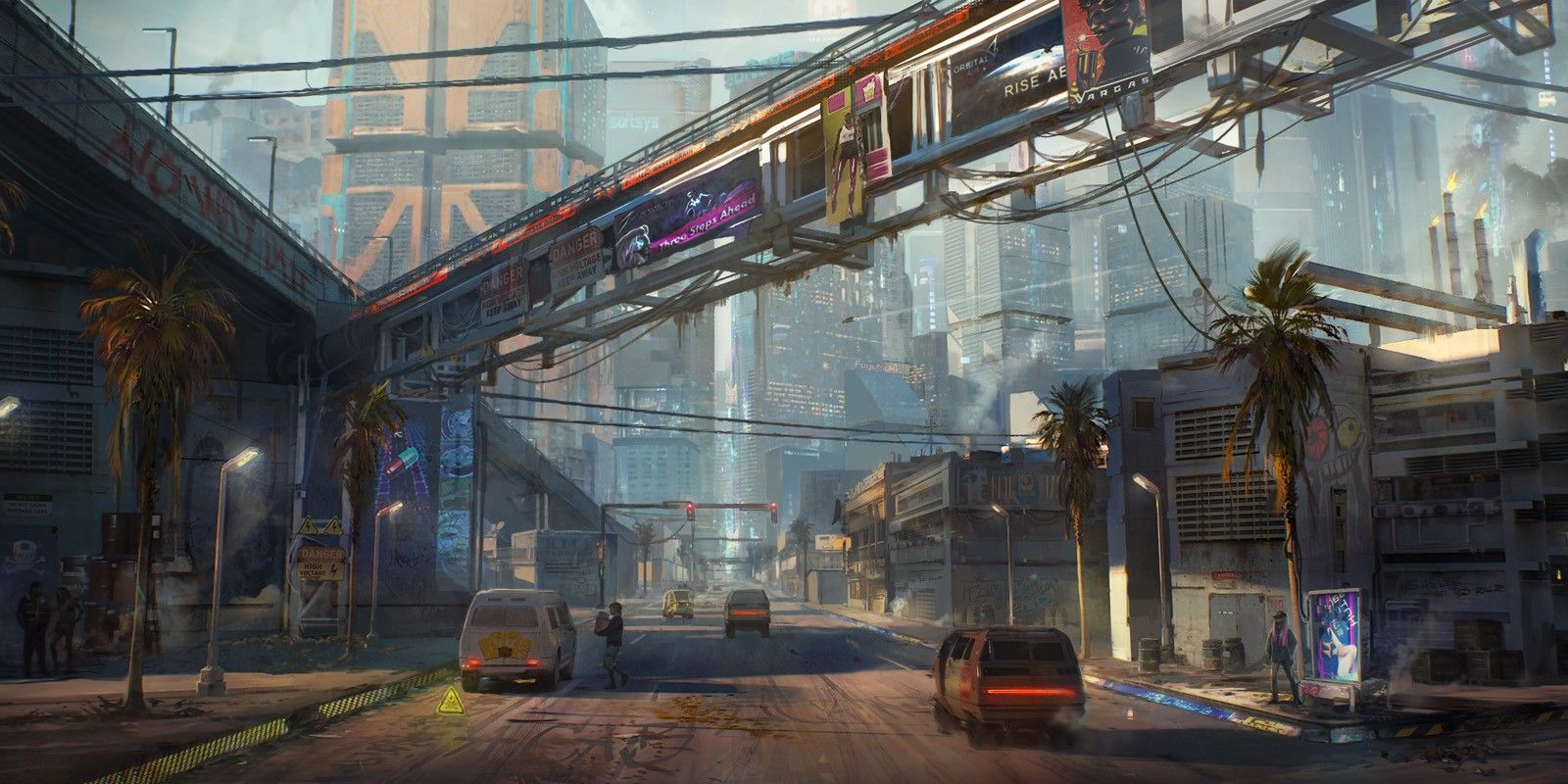 New Cyberpunk 2077 Art Shows Night City’s Santo Domingo District